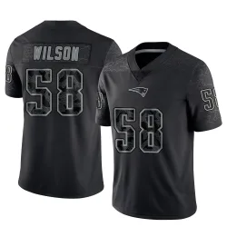 New England Patriots Youth Limited Black Reflective Jersey (58 Jared Wilson)