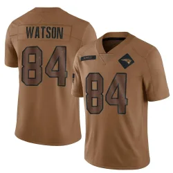 New England Patriots Youth Limited Brown 2023 Salute To Service Jersey (84 Benjamin Watson)