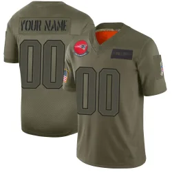 New England Patriots Youth Limited Camo 2019 Salute to Service Jersey (00 Custom)