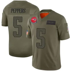 New England Patriots Youth Limited Camo 2019 Salute to Service Jersey (5 Jabrill Peppers)