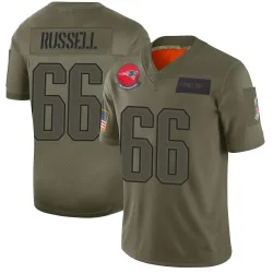 New England Patriots Youth Limited Camo 2019 Salute to Service Jersey (66 Jotham Russell)