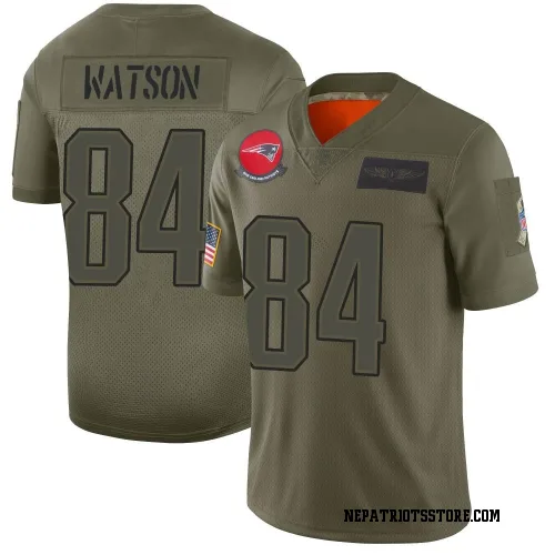 New England Patriots Youth Limited Camo 2019 Salute to Service Jersey (84 Benjamin Watson)