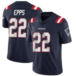New England Patriots Youth Limited Navy Team Color Vapor Untouchable Jersey (22 Marcus Epps)