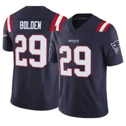 New England Patriots Youth Limited Navy Vapor F.U.S.E. Jersey (29 Isaiah Bolden)