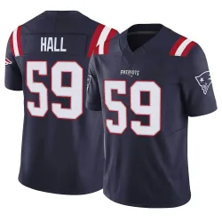 New England Patriots Youth Limited Navy Vapor F.U.S.E. Jersey (59 Terez Hall)