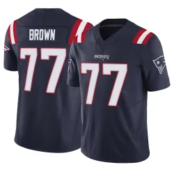 New England Patriots Youth Limited Navy Vapor F.U.S.E. Jersey (77 Ben Brown)