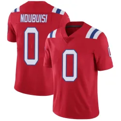 New England Patriots Youth Limited Red Vapor Untouchable Alternate Jersey (0 Haggai Ndubuisi)