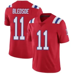 New England Patriots Youth Limited Red Vapor Untouchable Alternate Jersey (11 Drew Bledsoe)