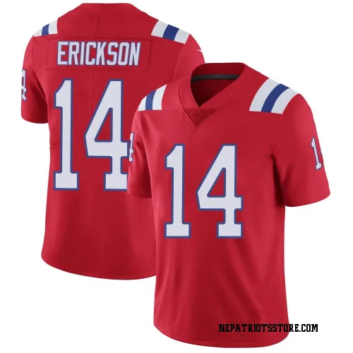 New England Patriots Youth Limited Red Vapor Untouchable Alternate Jersey (14 Alex Erickson)