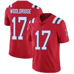 New England Patriots Youth Limited Red Vapor Untouchable Alternate Jersey (17 Ben Wooldridge)