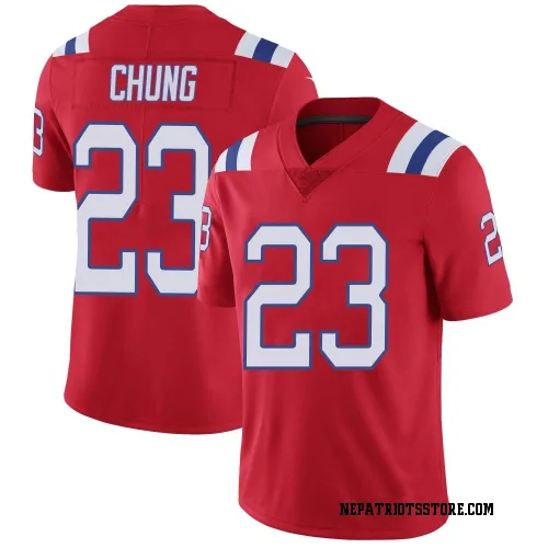 New England Patriots Youth Limited Red Vapor Untouchable Alternate Jersey (23 Patrick Chung)