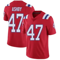 New England Patriots Youth Limited Red Vapor Untouchable Alternate Jersey (47 Julian Ashby)