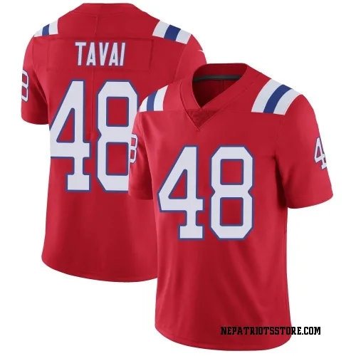 New England Patriots Youth Limited Red Vapor Untouchable Alternate Jersey (48 Jahlani Tavai)