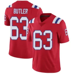 New England Patriots Youth Limited Red Vapor Untouchable Alternate Jersey (63 Mehki Butler)