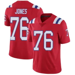 New England Patriots Youth Limited Red Vapor Untouchable Alternate Jersey (76 Caleb Jones)