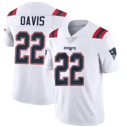 New England Patriots Youth Limited White Vapor Untouchable Jersey (22 Cody Davis)