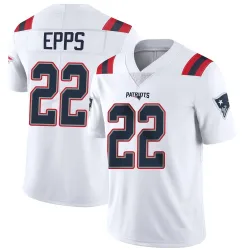 New England Patriots Youth Limited White Vapor Untouchable Jersey (22 Marcus Epps)