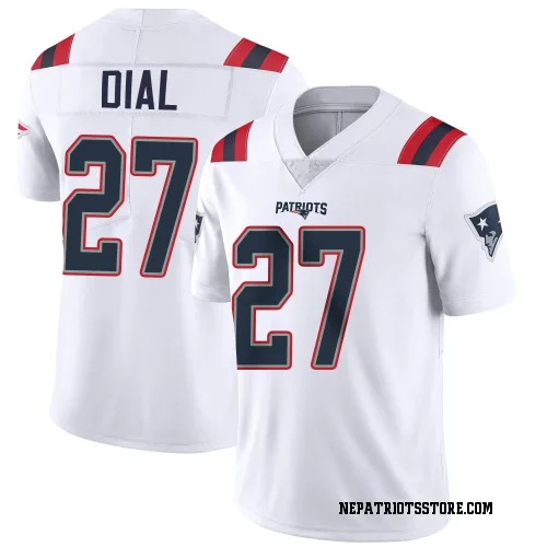 New England Patriots Youth Limited White Vapor Untouchable Jersey (27 Marcellas Dial Jr.)