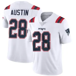New England Patriots Youth Limited White Vapor Untouchable Jersey (28 Alex Austin)