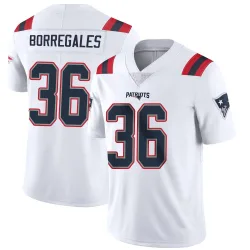 New England Patriots Youth Limited White Vapor Untouchable Jersey (36 Andy Borregales)