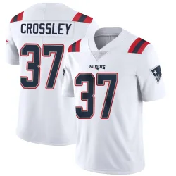 New England Patriots Youth Limited White Vapor Untouchable Jersey (37 Brandon Crossley)