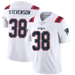 New England Patriots Youth Limited White Vapor Untouchable Jersey (38 Rhamondre Stevenson)