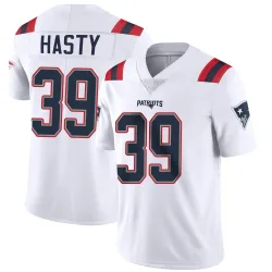 New England Patriots Youth Limited White Vapor Untouchable Jersey (39 JaMycal Hasty)