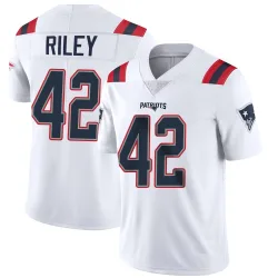 New England Patriots Youth Limited White Vapor Untouchable Jersey (42 Cam Riley)