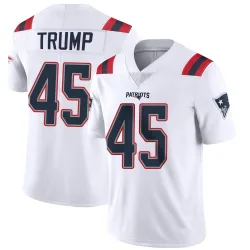 New England Patriots Youth Limited White Vapor Untouchable Jersey (45 Donald Trump)