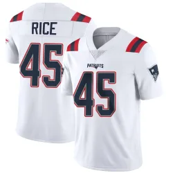 New England Patriots Youth Limited White Vapor Untouchable Jersey (45 Monty Rice)
