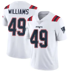 New England Patriots Youth Limited White Vapor Untouchable Jersey (49 Trayveon Williams)