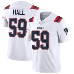 New England Patriots Youth Limited White Vapor Untouchable Jersey (59 Terez Hall)
