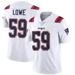 New England Patriots Youth Limited White Vapor Untouchable Jersey (59 Vederian Lowe)