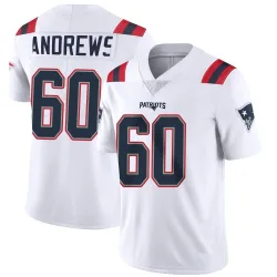 New England Patriots Youth Limited White Vapor Untouchable Jersey (60 David Andrews)