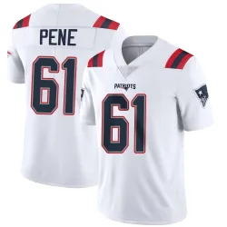 New England Patriots Youth Limited White Vapor Untouchable Jersey (61 Wilfried Pene)