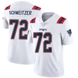 New England Patriots Youth Limited White Vapor Untouchable Jersey (72 Wes Schweitzer)