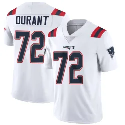 New England Patriots Youth Limited White Vapor Untouchable Jersey (72 Yasir Durant)