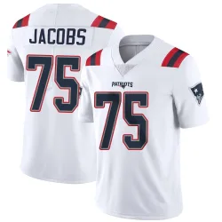 New England Patriots Youth Limited White Vapor Untouchable Jersey (75 Demontrey Jacobs)