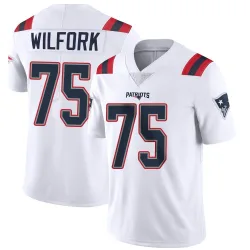 New England Patriots Youth Limited White Vapor Untouchable Jersey (75 Vince Wilfork)