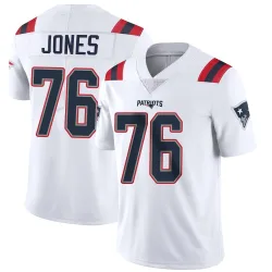 New England Patriots Youth Limited White Vapor Untouchable Jersey (76 Caleb Jones)