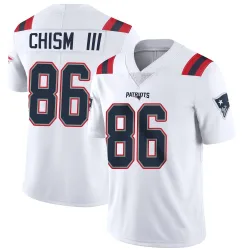 New England Patriots Youth Limited White Vapor Untouchable Jersey (86 Efton Chism III)
