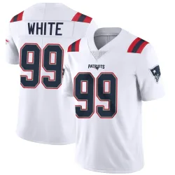 New England Patriots Youth Limited White Vapor Untouchable Jersey (99 Keion White)